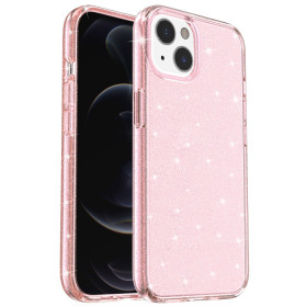 GLITTERY POWDER PINK OVITEK ZA APPLE IPHONE 15