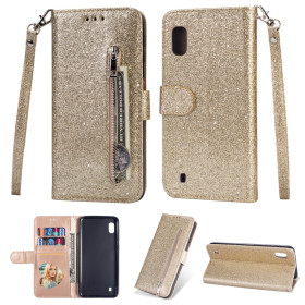 GLITTER ZIPPER GOLD ETUI ZA SAMSUNG GALAXY A10