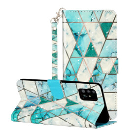 REALISTIC MINT GEOMETRIC MARMOR ETUI ZA SAMSUNG GALAXY A51 