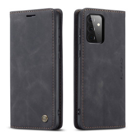 CASEME RETRO AUTO ABSORBED ČRN ETUI ZA SAMSUNG GALAXY A72