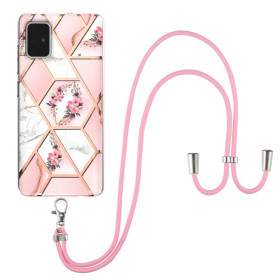 IMD FLOWER MARMOR PINK OVITEK Z VRVICO ZA SAMSUNG GALAXY A51
