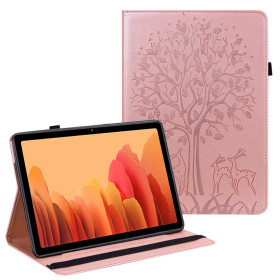 ODTIS DREVESA Z JELENI ROSE GOLD ETUI ZA SAMSUNG GALAXY TAB A7 10.4 (2022) / TAB A7 10.4 (2020)