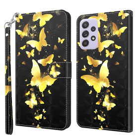 REALISTIC ZLATI METULJI ETUI ZA SAMSUNG GALAXY A23 5G / 4G