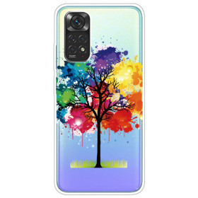 SLIM PROSOJNO MAVRIČNO DREVO OVITEK ZA XIAOMI REDMI NOTE 11S / REDMI NOTE 11 4G