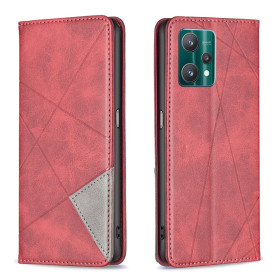 AUTO-ABSORBED GEOMETRIC RDEČ ETUI ZA REALME 9 PRO