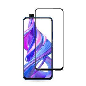 HUAWEI HONOR 9X MOCOLO FIT KALJENO STEKLO S POTISKOM ČRN - FULL GLUE