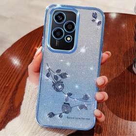 RHINESTONE GLITTER VRTNICA MODER OVITEK ZA HONOR 200 LITE