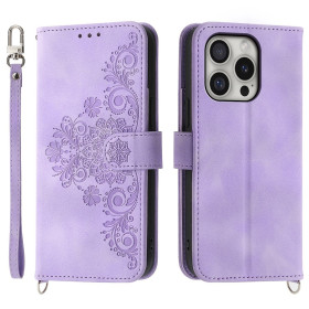 ČIPKA WALLET VIJOLIČNI ETUI ZA APPLE IPHONE 16 PRO