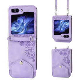 ČIPKA WALLET VIJOLIČNI ETUI ZA SAMSUNG GALAXY Z FLIP7 FE / Z FLIP6