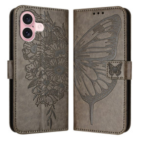 DNEVNI METULJ SIV ETUI ZA APPLE IPHONE 16