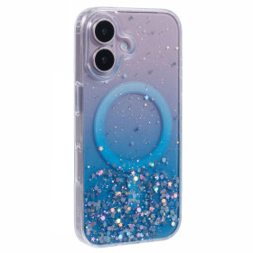 GLITTER STARS MAGSAFE MODER OVITEK ZA APPLE IPHONE 16 PLUS