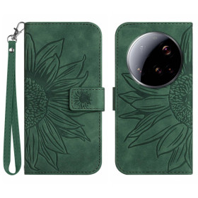 ODTIS SONČNICE ZELEN ETUI ZA XIAOMI 15 ULTRA