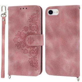ČIPKA WALLET SVETLO ROZA ETUI ZA APPLE IPHONE SE (2022) / SE (2020) / IPHONE 8 / IPHONE 7