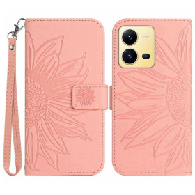 ODTIS SONČNICE ROSE GOLD ETUI ZA VIVO X80 LITE