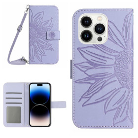 ODTIS SONČNICE VIJOLIČNI ETUI ZA APPLE IPHONE 14 PRO MAX