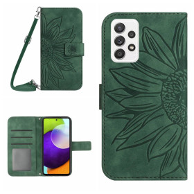 ODTIS SONČNICE ZELEN ETUI ZA SAMSUNG GALAXY A72