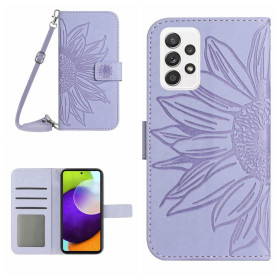 ODTIS SONČNICE VIJOLIČNI ETUI ZA SAMSUNG GALAXY A72