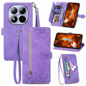 MINI ČIPKA VIJOLIČEN ETUI ZA XIAOMI REDMI NOTE 15 PRO 5G