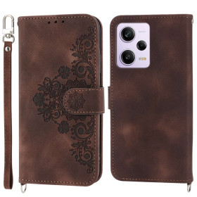 ČIPKA WALLET RJAV ETUI ZA XIAOMI REDMI NOTE 12 PRO 5G