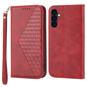 GEOMETRIC ROMB SILK RDEČ ETUI ZA SAMSUNG GALAXY A54 5G
