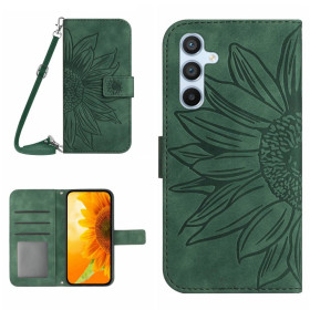ODTIS SONČNICE ZELEN ETUI ZA SAMSUNG GALAXY A34 5G