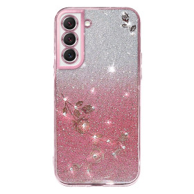 RHINESTONE GLITTER VRTNICA ROSE GOLD OVITEK ZA SAMSUNG GALAXY S22