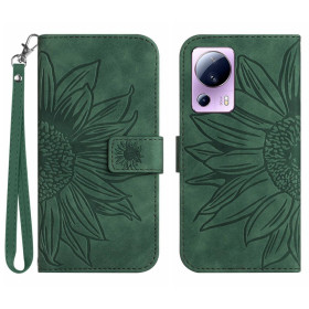 ODTIS SONČNICE ZELEN ETUI ZA XIAOMI 13 LITE