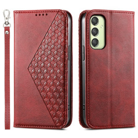 GEOMETRIC ROMB SILK RDEČ ETUI ZA SAMSUNG GALAXY A25 5G