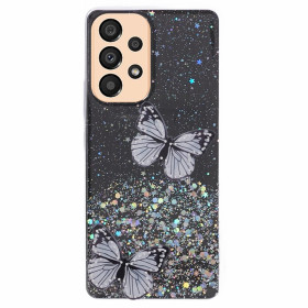 GLITTER BUTTERFLY ČRN OVITEK ZA SAMSUNG GALAXY A23 5G / 4G