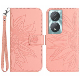 ODTIS SONČNICE ROSE GOLD ETUI ZA HONOR 90 SMART