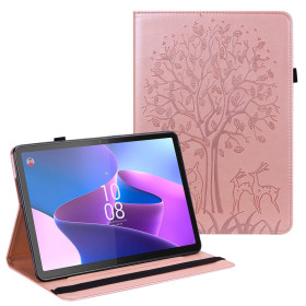 ODTIS DREVESA Z JELENI ROSE GOLD ETUI ZA LENOVO TAB P11 GEN 2
