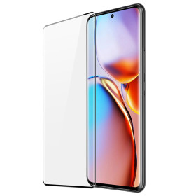 MOTOROLA EDGE 40 PRO KALJENO STEKLO FIT S POTISKOM ČRN - FULL GLUE