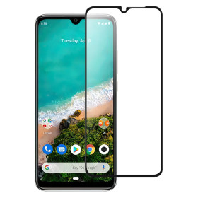 REDMI A3 FIT KALJENO STEKLO S POTISKOM ČRN - FULL GLUE