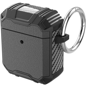 DUAL GUARD ČRN OVITEK ZA AIRPODS 2 / AIRPODS 1