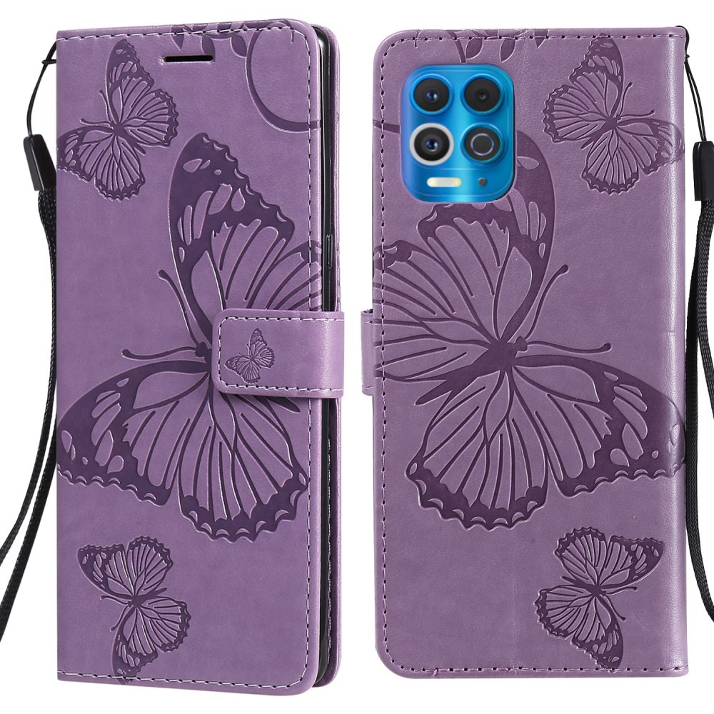 ODTIS METULJEV VIJOLIČNI ETUI ZA MOTOROLA MOTO G100