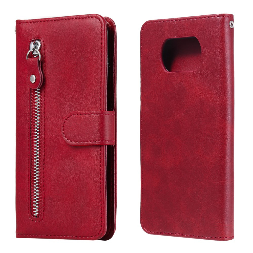 ZIPPER RDEČ ETUI ZA XIAOMI POCO X3 NFC / POCO X3 / POCO X3 PRO