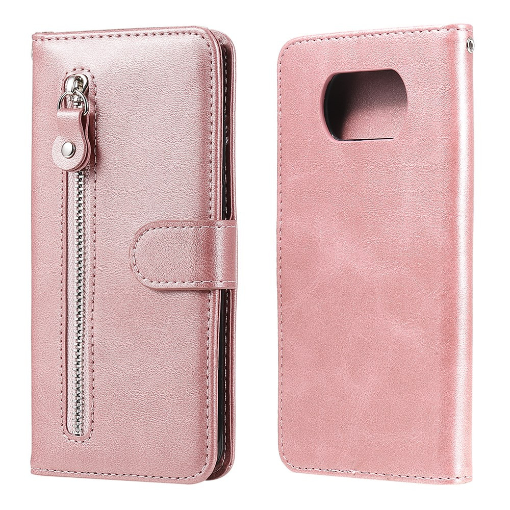ZIPPER ROSE GOLD ETUI ZA XIAOMI POCO X3 NFC / POCO X3 / POCO X3 PRO