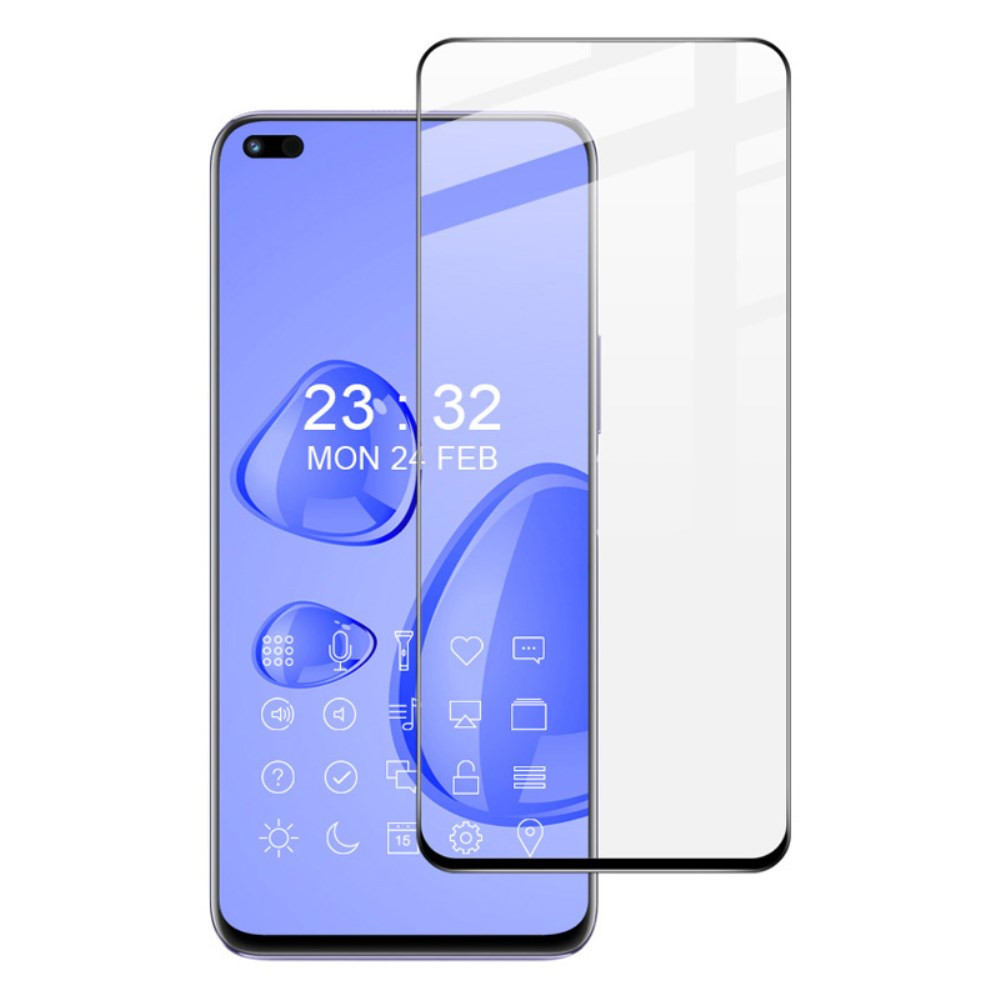 HUAWEI NOVA 8I / HONOR 50 LITE IMAK PRO+ FIT KALJENO STEKLO S POTISKOM ČRN - FULL GLUE