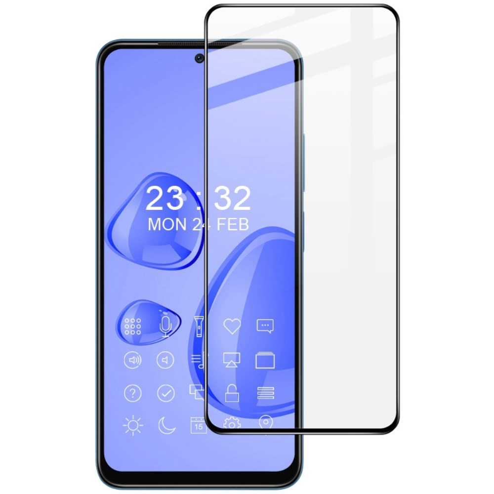 XIAOMI POCO M4 PRO 4G IMAK PRO+ FIT KALJENO STEKLO S POTISKOM ČRN - FULL GLUE