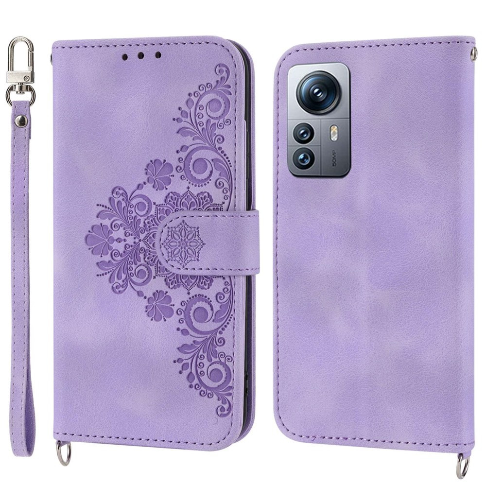 ČIPKA WALLET VIJOLIČNI ETUI ZA XIAOMI 12 LITE