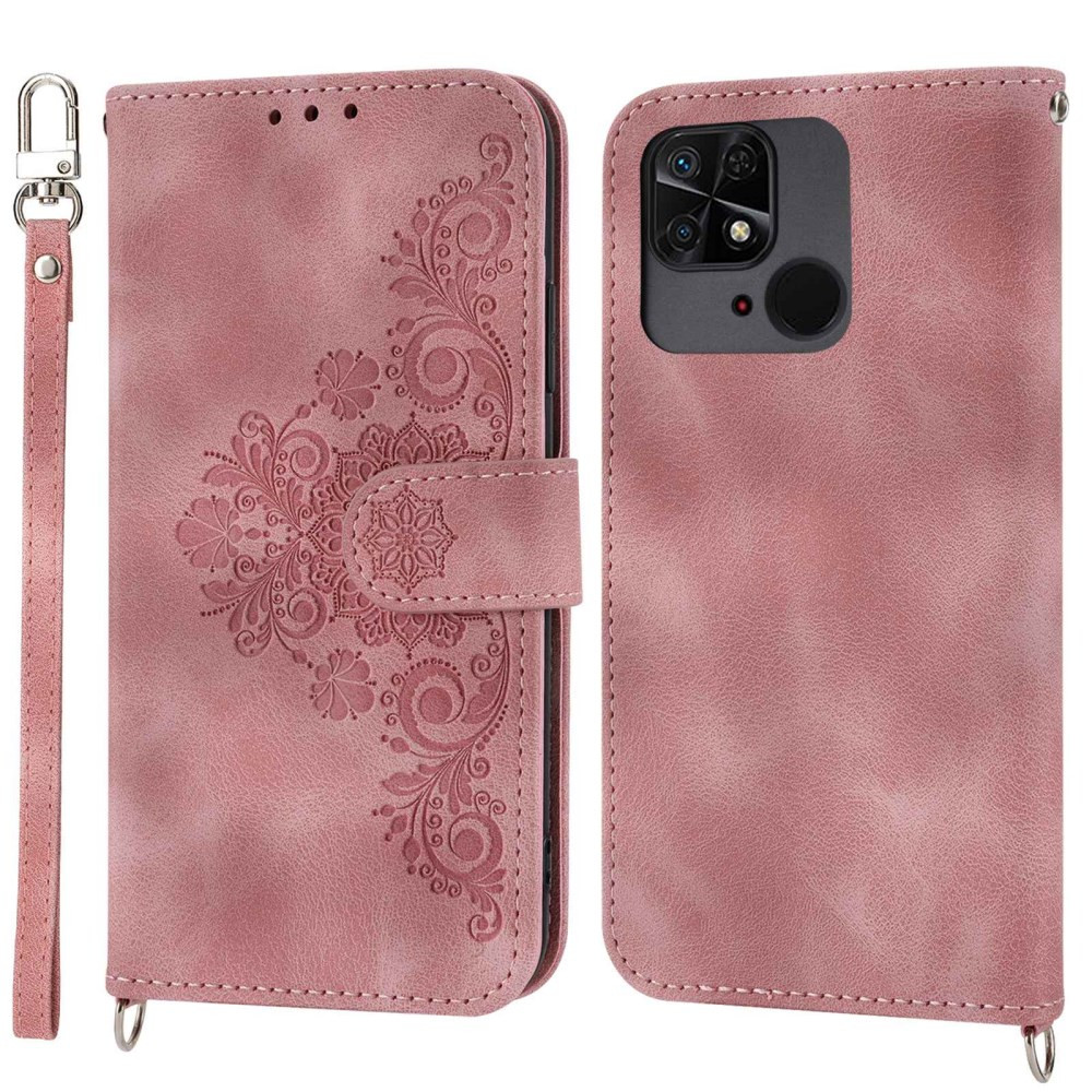 ČIPKA WALLET SVETLO ROZA ETUI ZA XIAOMI REDMI 10C