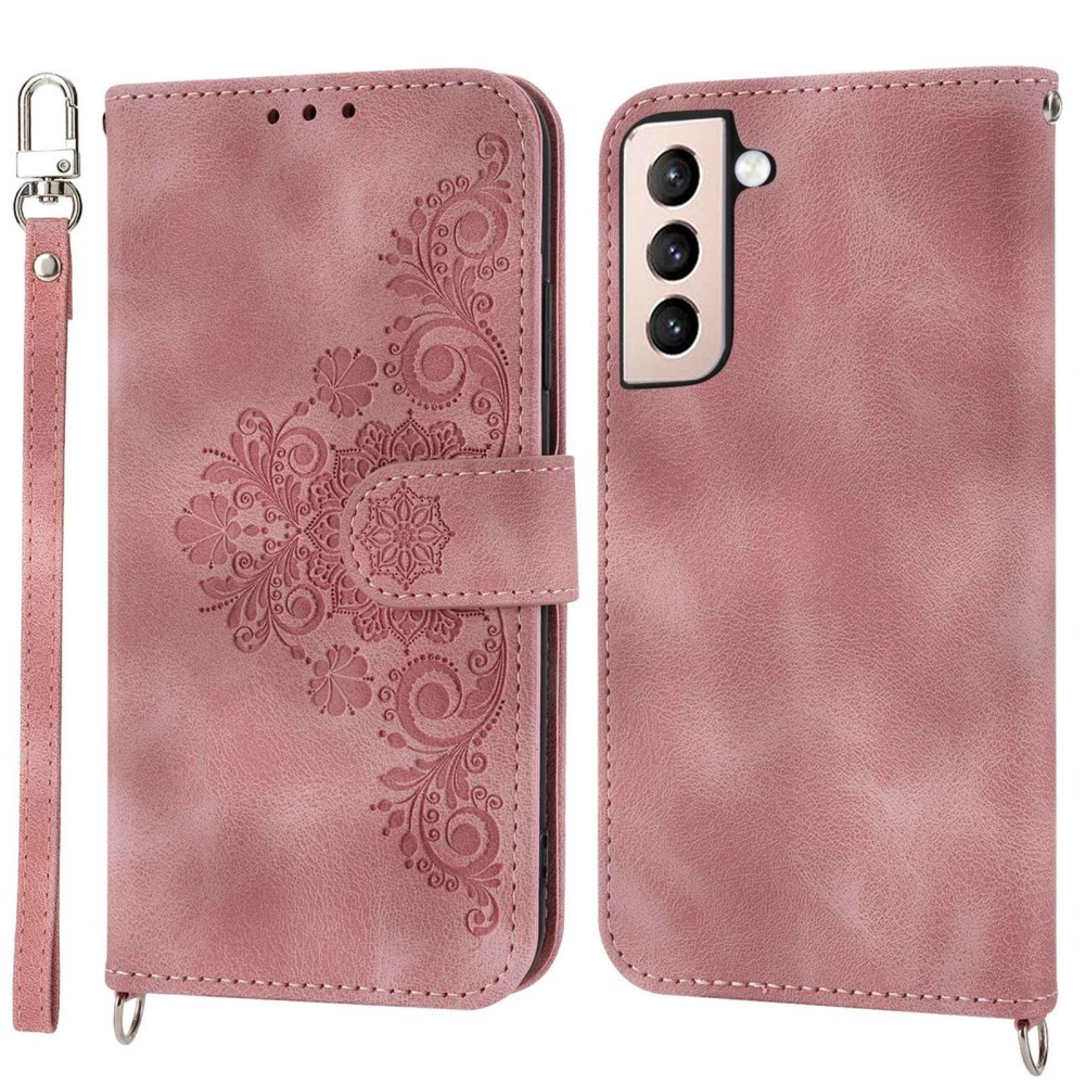 ČIPKA WALLET SVETLO ROZA ETUI ZA SAMSUNG GALAXY S21 FE