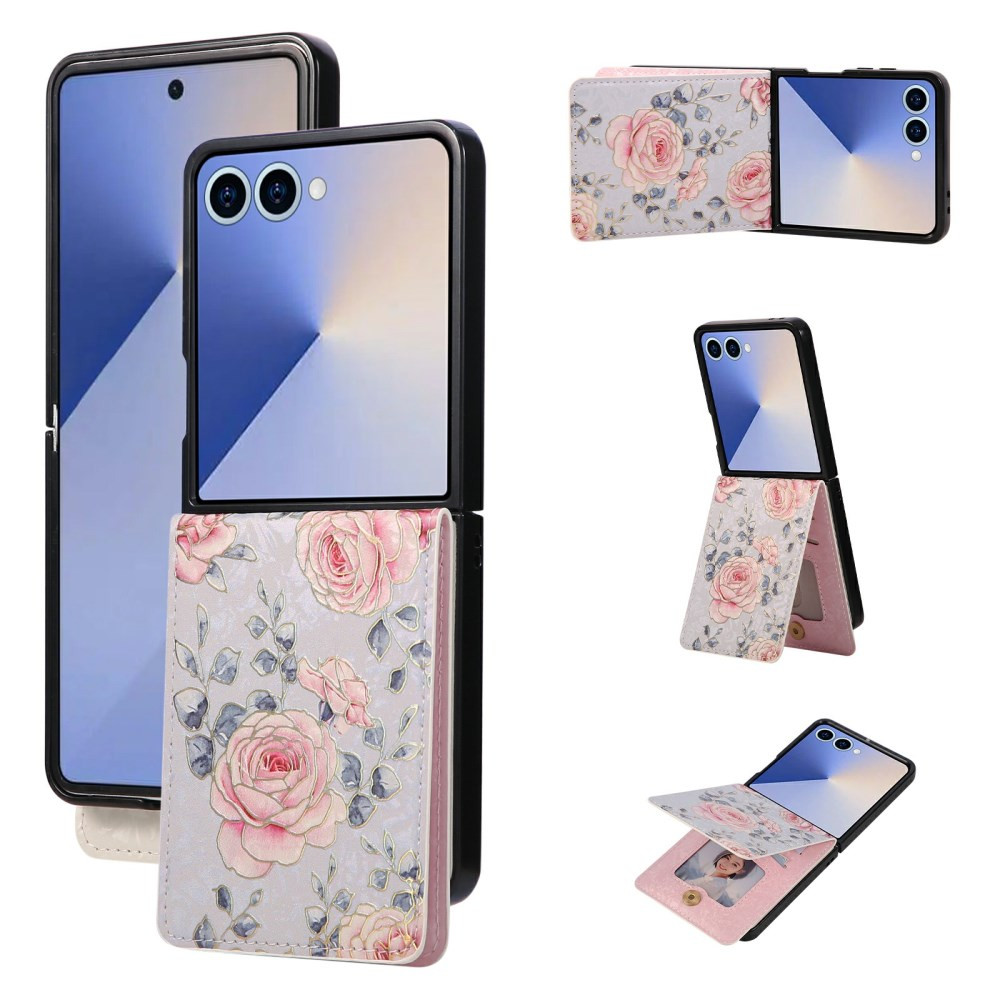 REALISTIC POCKET FLOWER VRTNICE VIJOLIČNI OVITEK ZA SAMSUNG GALAXY Z FLIP8