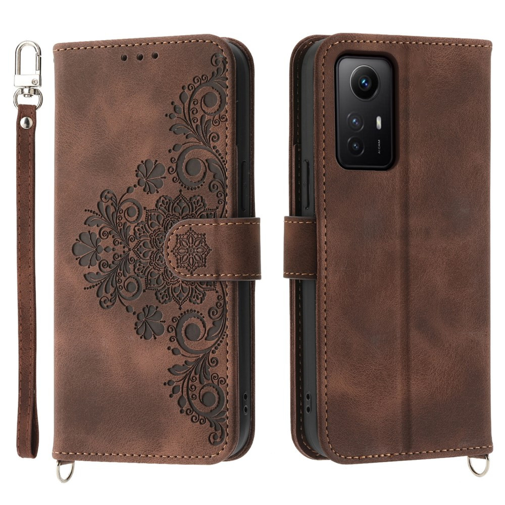 ČIPKA WALLET RJAV ETUI ZA XIAOMI REDMI NOTE 12S 4G