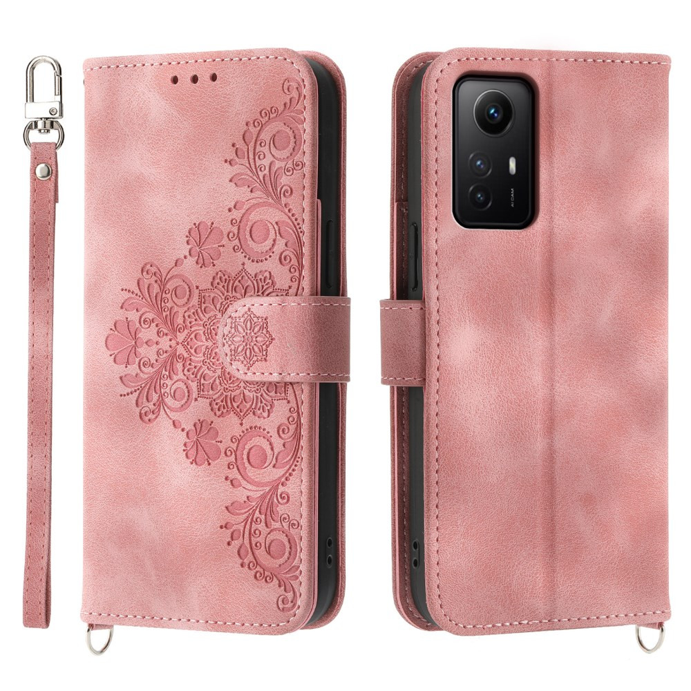ČIPKA WALLET SVETLO ROZA ETUI ZA XIAOMI REDMI NOTE 12S 4G