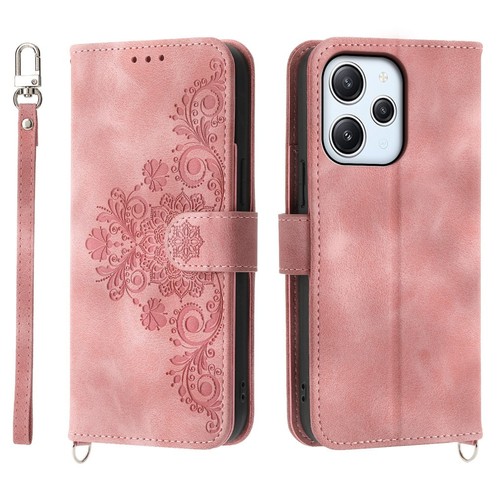 ČIPKA WALLET SVETLO ROZA ETUI ZA XIAOMI REDMI 12 4G