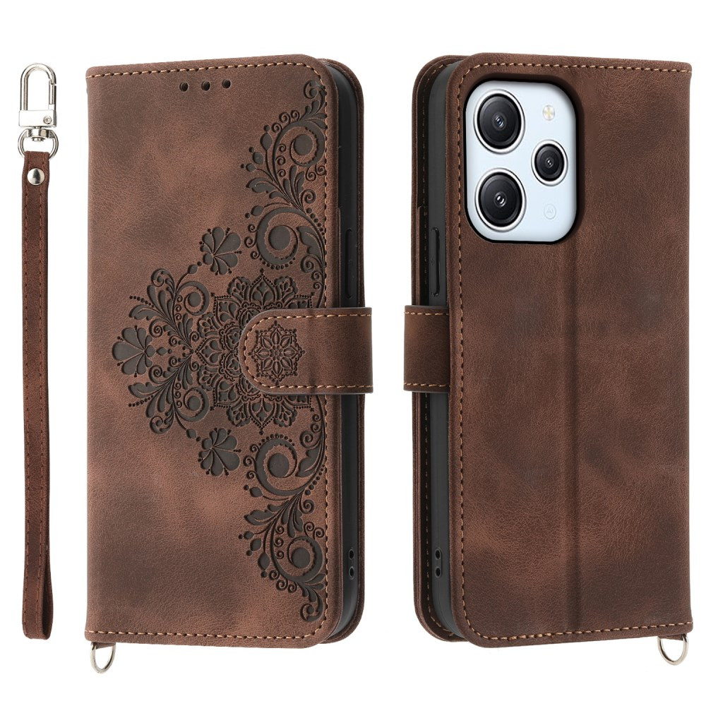 ČIPKA WALLET RJAV ETUI ZA XIAOMI REDMI 12 4G