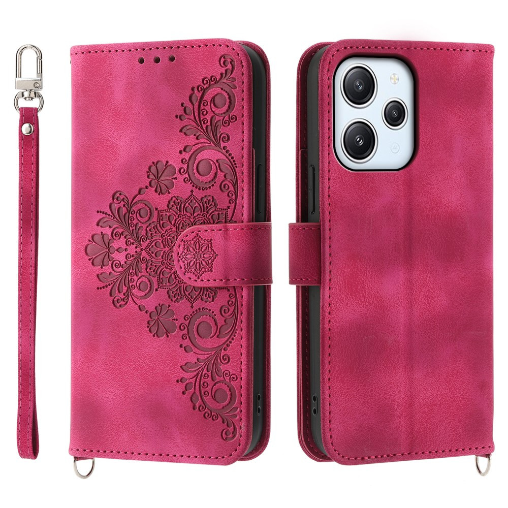 ČIPKA WALLET TEMNO ROZA ETUI ZA XIAOMI REDMI 12 4G