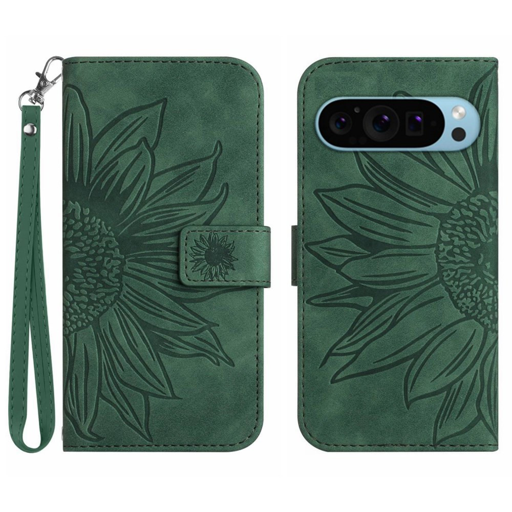 ODTIS SONČNICE ZELEN ETUI ZA GOOGLE PIXEL 9 PRO XL