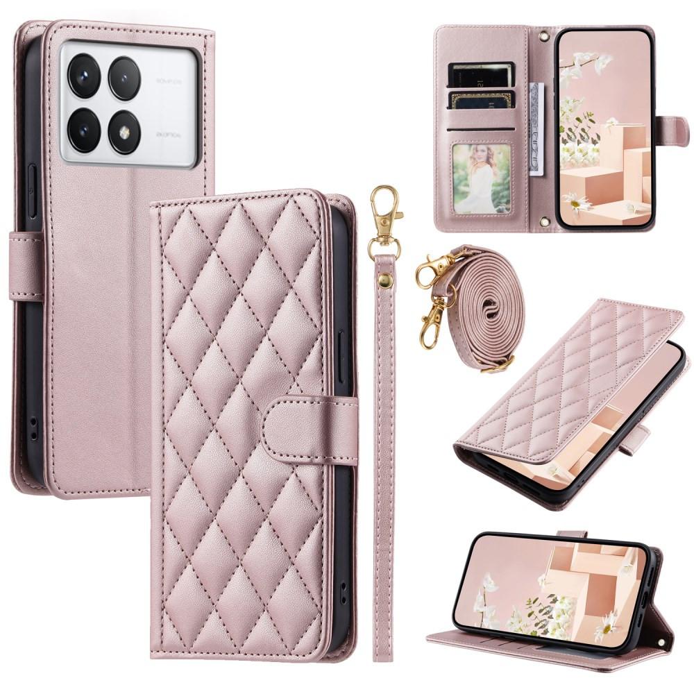 BINFEN PILLOW Z VRVICO ROSE GOLD ETUI ZA XIAOMI POCO X6 PRO 5G